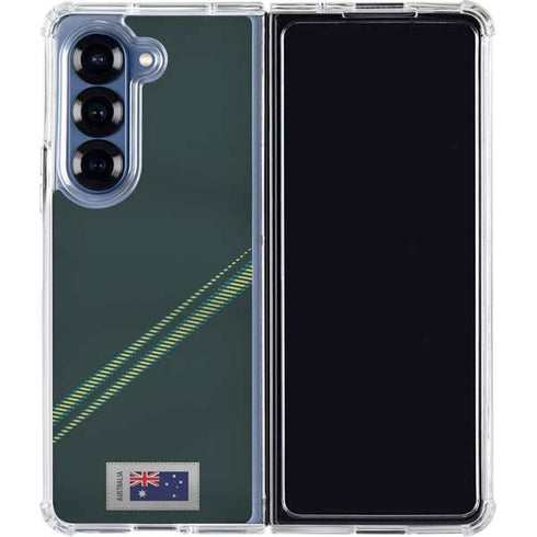 Australia Soccer Flag Galaxy Z Fold7 Clear Case